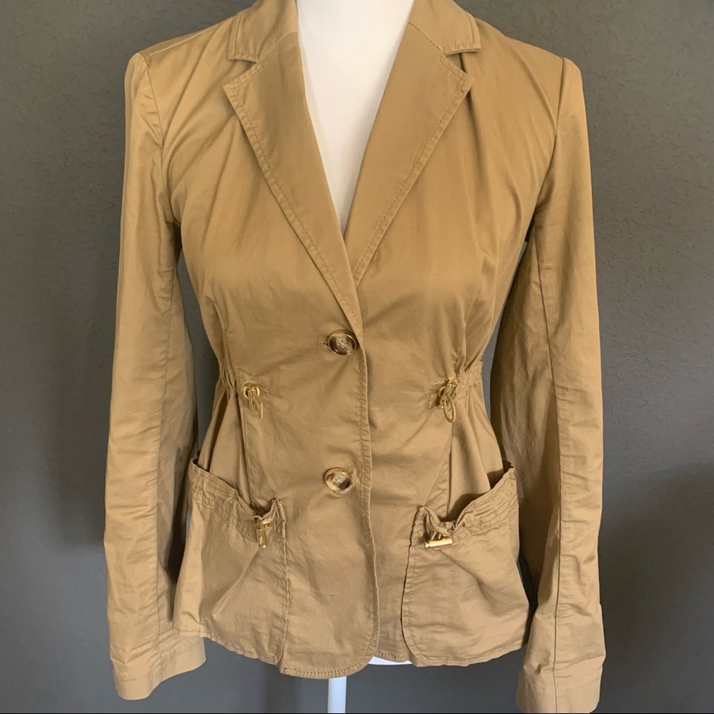 Michael Kors khaki utility jacket size 2 - Picture 1 of 9
